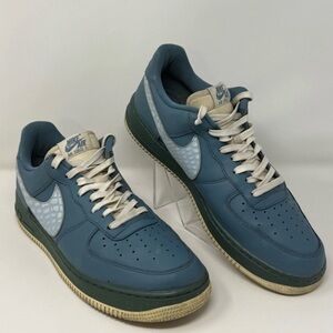 Nike Men's Air Force 1 '07 LV8 Low Noise Aqua  Sneakers Shoes Size 11 US